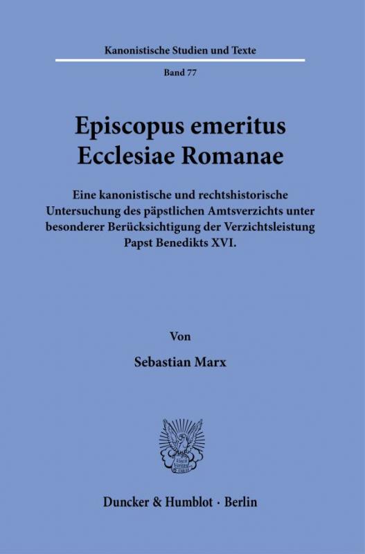 Cover-Bild Episcopus emeritus Ecclesiae Romanae.