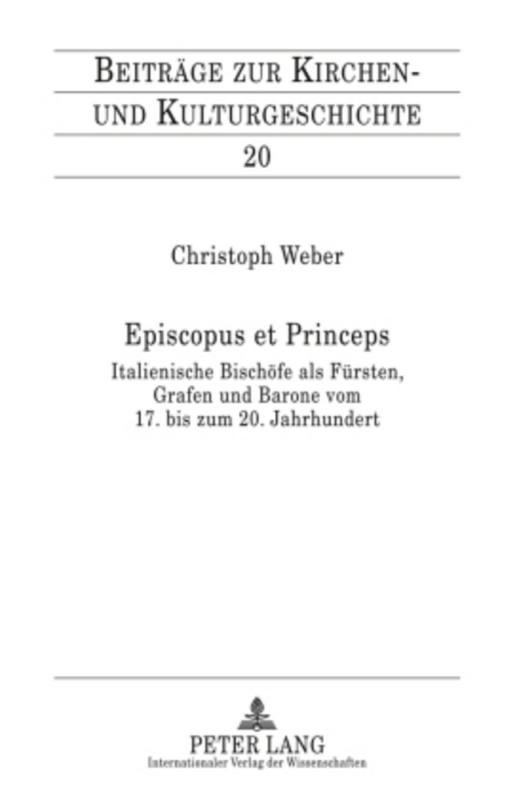 Cover-Bild Episcopus et Princeps