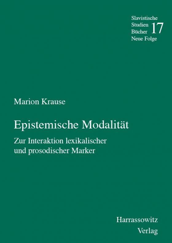 Cover-Bild Epistemische Modalität