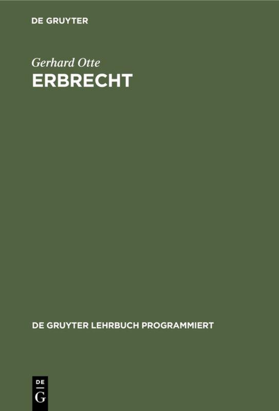 Cover-Bild Erbrecht