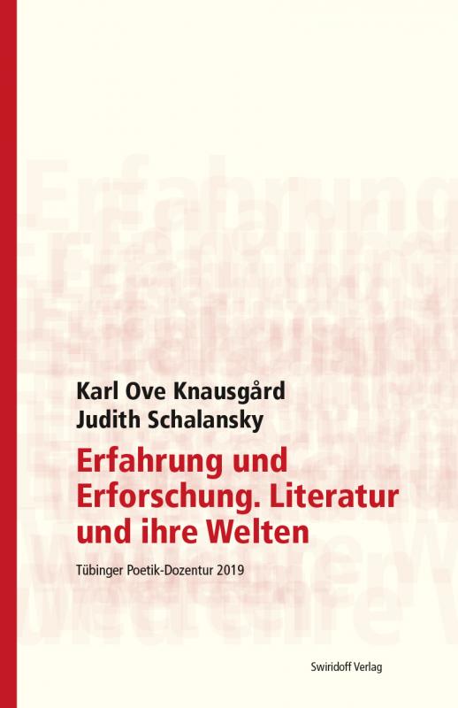 Cover-Bild Erfahrung und Erforschung. Literatur und ihre Welten