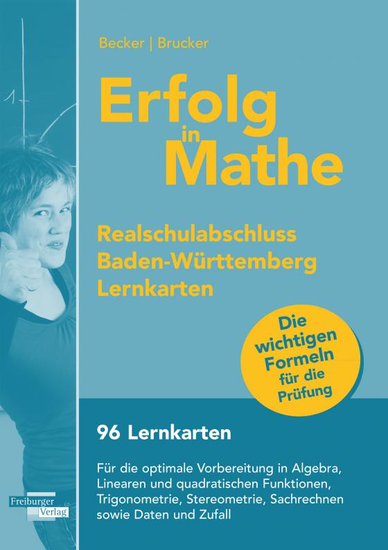 Cover-Bild Erfolg in Mathe: Lernkarten für den Realschulabschluss Mathematik Baden-Württemberg