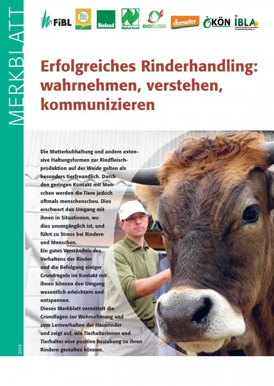 Cover-Bild Erfolgreiches Rinderhandling: wahrnehmen, verstehen, kommunizieren