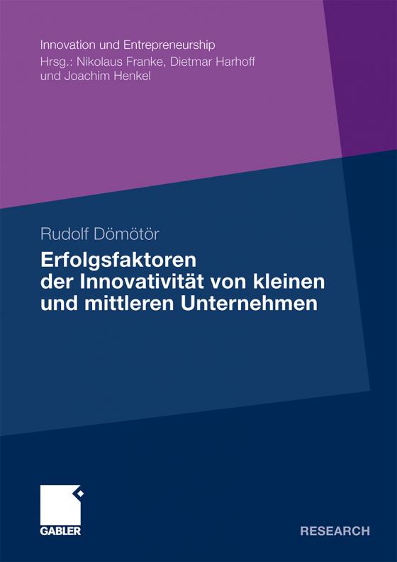 Cover-Bild Erfolgsfaktoren der Innovativität von kleinen und mittleren Unternehmen