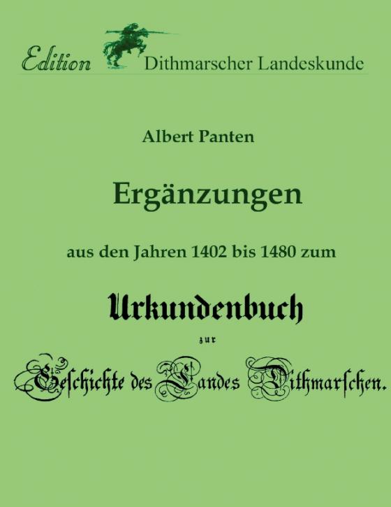 Cover-Bild Ergänzungen aus den Jahren 1402 bis 1480 zum Urkundenbuch