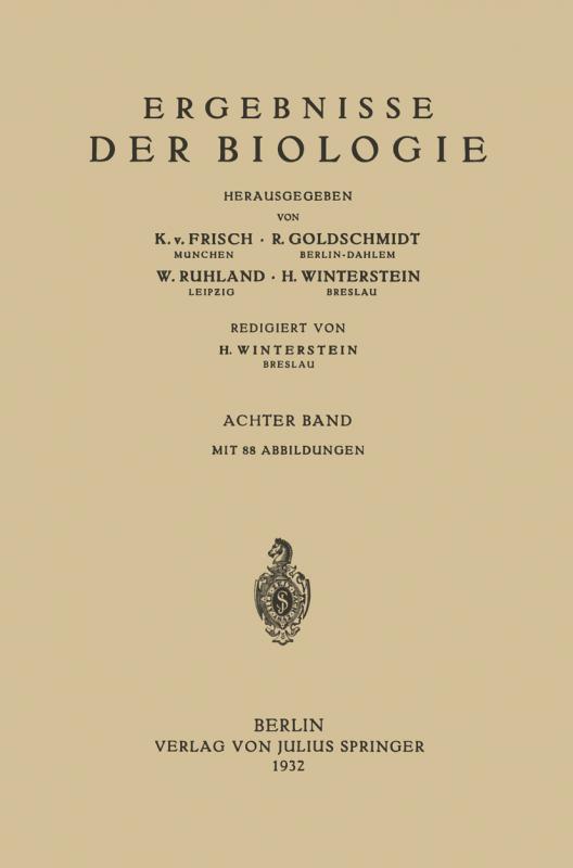 Cover-Bild Ergebnisse der Biologie