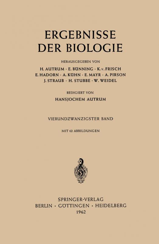 Cover-Bild Ergebnisse der Biologie