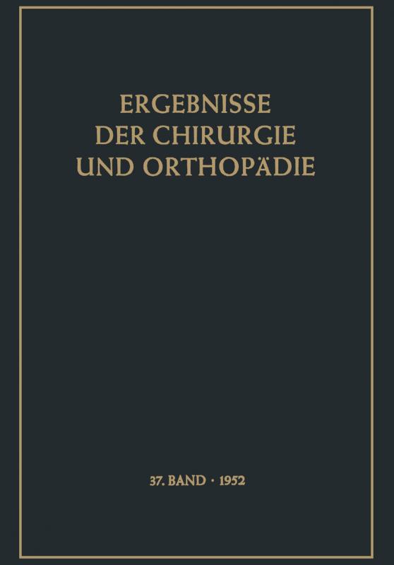 Cover-Bild Ergebnisse der Chirurgie und Orthopädie