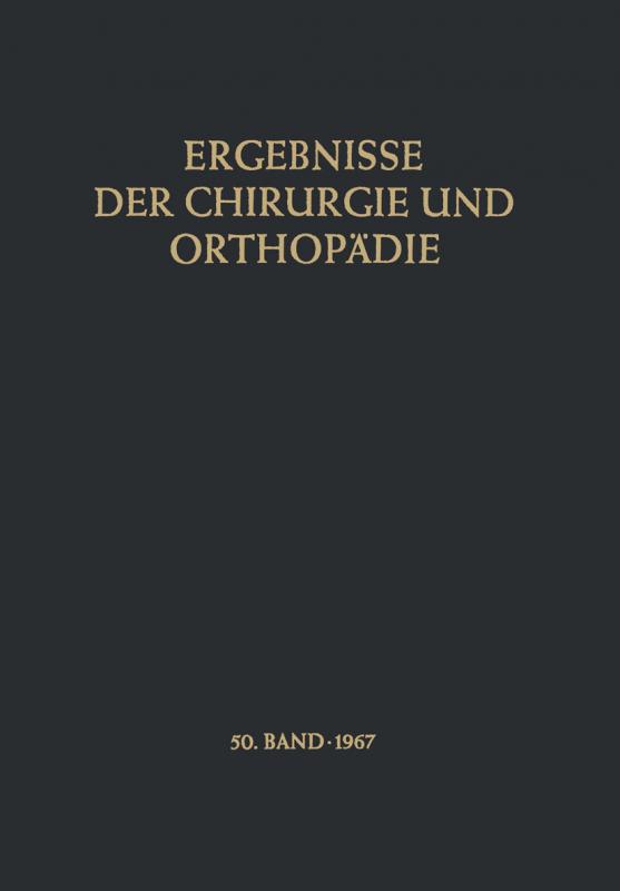 Cover-Bild Ergebnisse der Chirurgie und Orthopädie