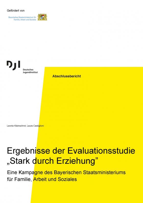 Cover-Bild Ergebnisse der Evaluationsstudie „Stark durch Erziehung”