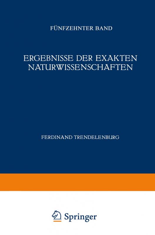 Cover-Bild Ergebnisse der Exakten Naturwissenschaften