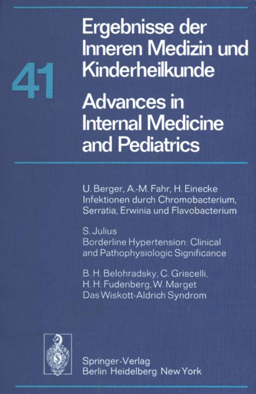 Cover-Bild Ergebnisse der Inneren Medizin und Kinderheilkunde / Advances in Internal Medicine and Pediatrics