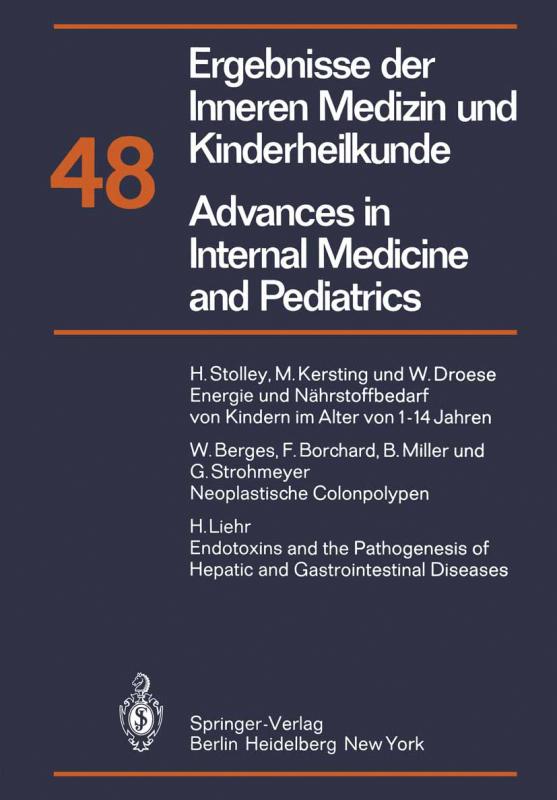 Cover-Bild Ergebnisse der Inneren Medizin und Kinderheilkunde/Advances in Internal Medicine and Pediatrics