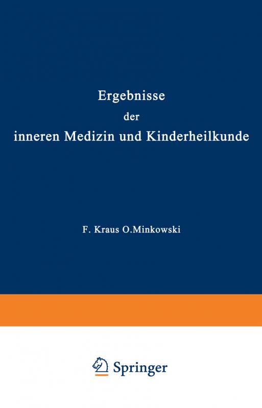 Cover-Bild Ergebnisse der inneren Medizin und Kinderheilkunde