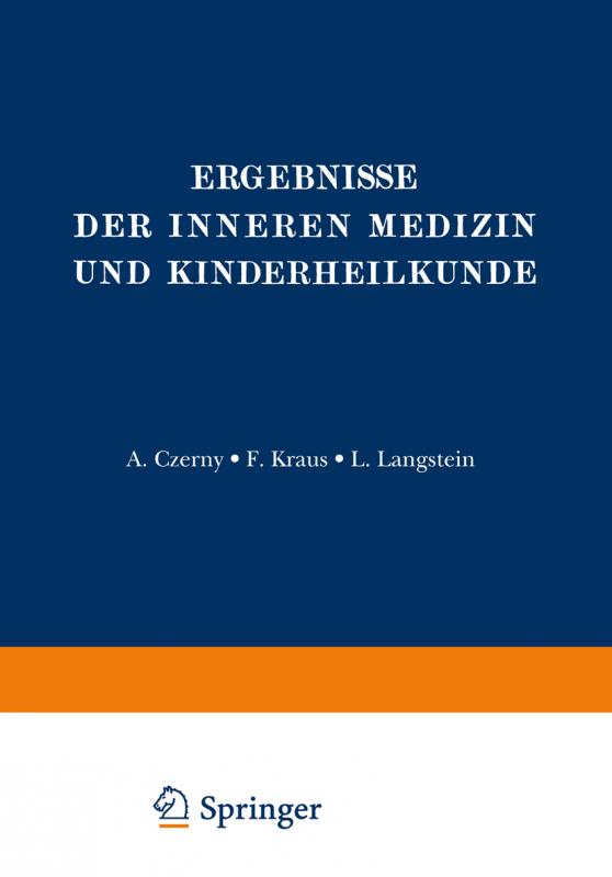 Cover-Bild Ergebnisse der Inneren Medizin und Kinderheilkunde