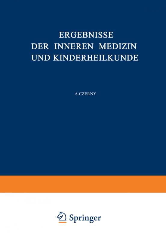 Cover-Bild Ergebnisse der Inneren Medizin und Kinderheilkunde