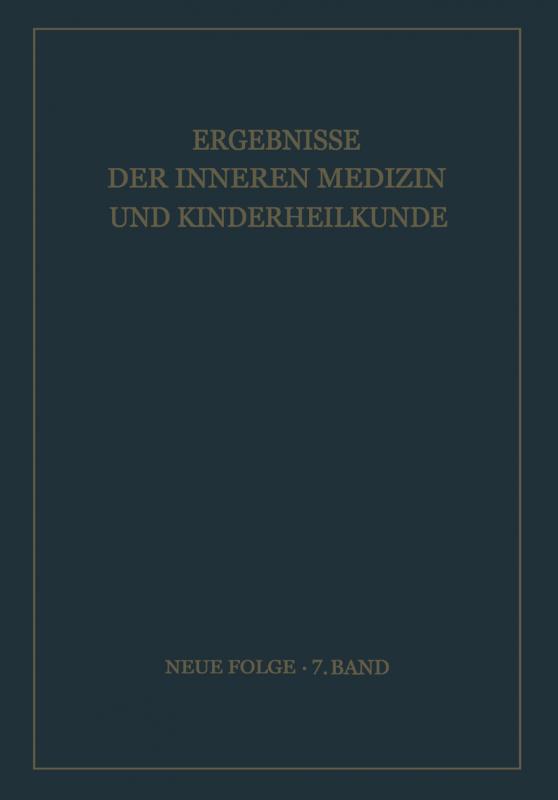 Cover-Bild Ergebnisse der Inneren Medizin und Kinderheilkunde