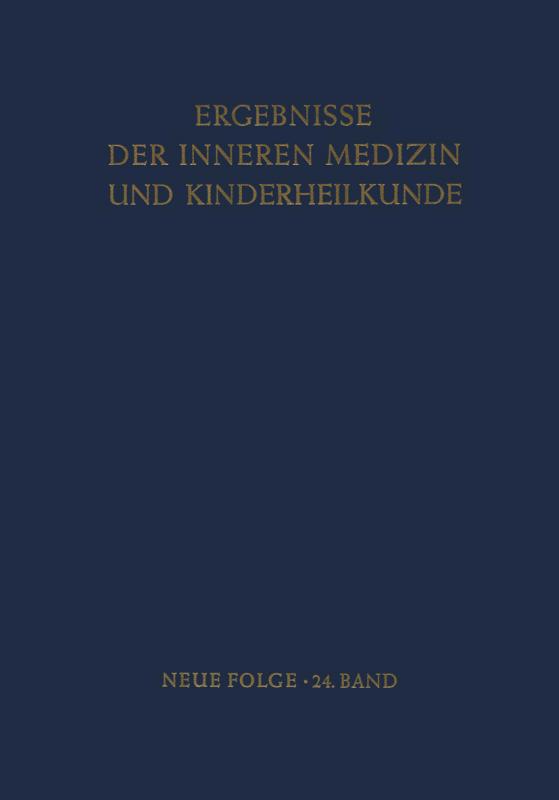 Cover-Bild Ergebnisse der Inneren Medizin und Kinderheilkunde