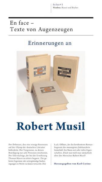 Cover-Bild Erinnerungen an Robert Musil