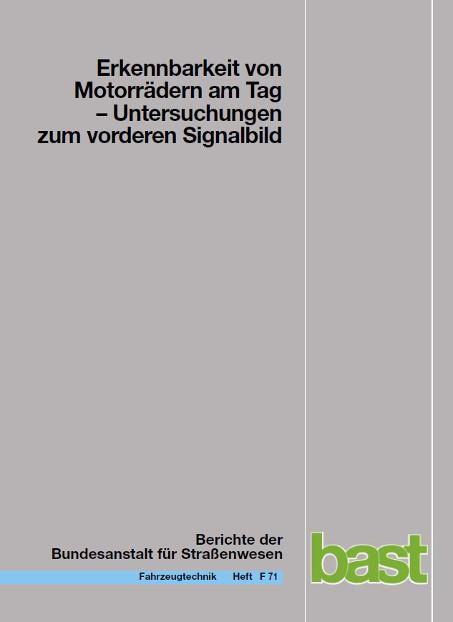 Cover-Bild Erkennbarkeit von Motorrädern am Tag