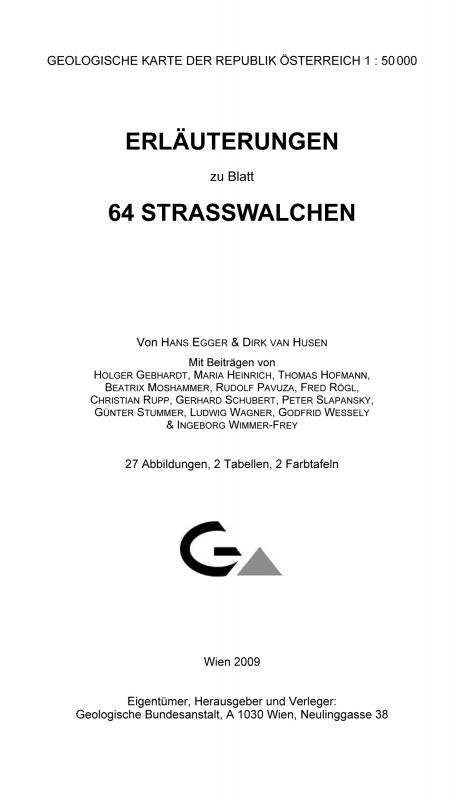 Cover-Bild Erläuterungen zu Blatt 64 Strasswalchen