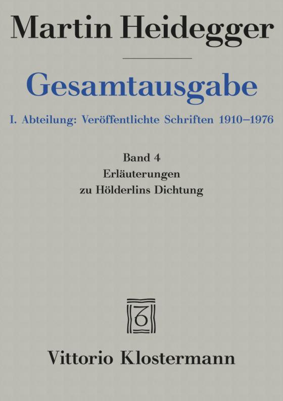 Cover-Bild Erläuterungen zu Hölderlins Dichtung (1936-1968)