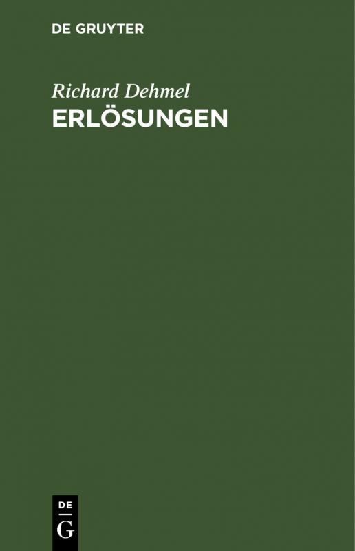 Cover-Bild Erlösungen