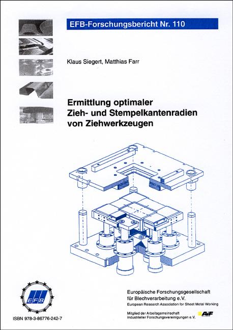 Cover-Bild Ermittlung optimaler Zieh- und Stempelkantenradien von Ziehwerkzeugen