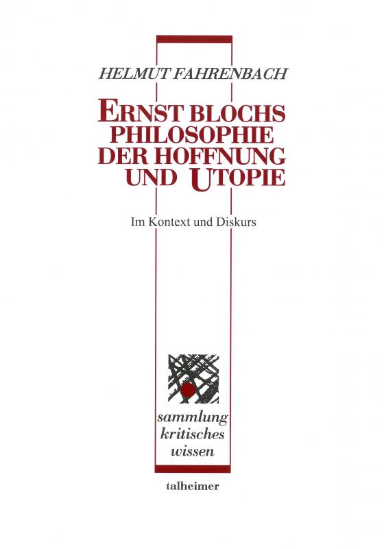 Cover-Bild Ernst Blochs Philosophie der Hoffnung und Utopie ‒ im Kontext und Diskurs