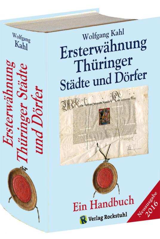 Cover-Bild Ersterwähnung Thüringer Städte und Dörfer - Ein Handbuch - Ausgabe 2016