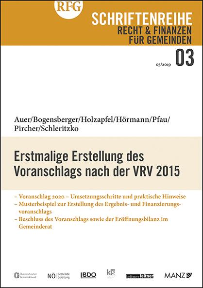 Cover-Bild Erstmalige Erstellung des Voranschlags nach der VRV 2015