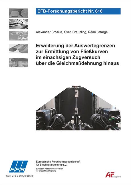 Cover-Bild Erweiterung der Auswertegrenzen zur Ermittlung von Fließkurven im einachsigen Zugversuch über die Gleichmaßdehnung hinaus