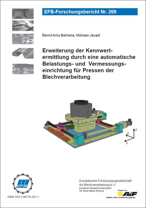 Cover-Bild Erweiterung der Kennwertermittlung durch eine automatische Belastungs- und Vermessungseinrichtung für Pressen der Blechverarbeitung