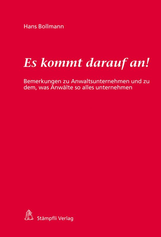 Cover-Bild Es kommt darauf an!