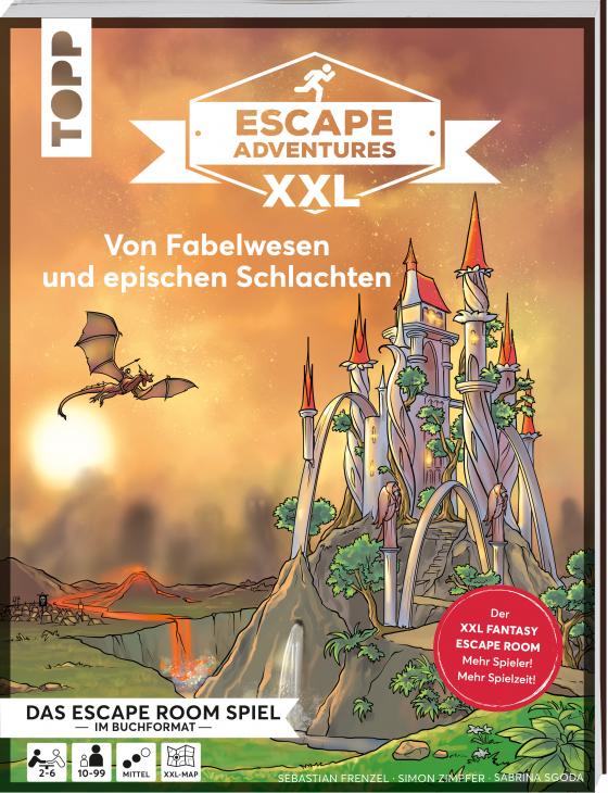Cover-Bild Escape Adventures XXL – Von Fabelwesen und epischen Schlachten. Das Escape-Room-Spiel im Buchformat.
