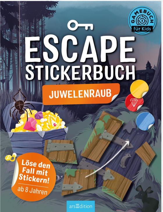 Cover-Bild Escape-Stickerbuch – Juwelenraub