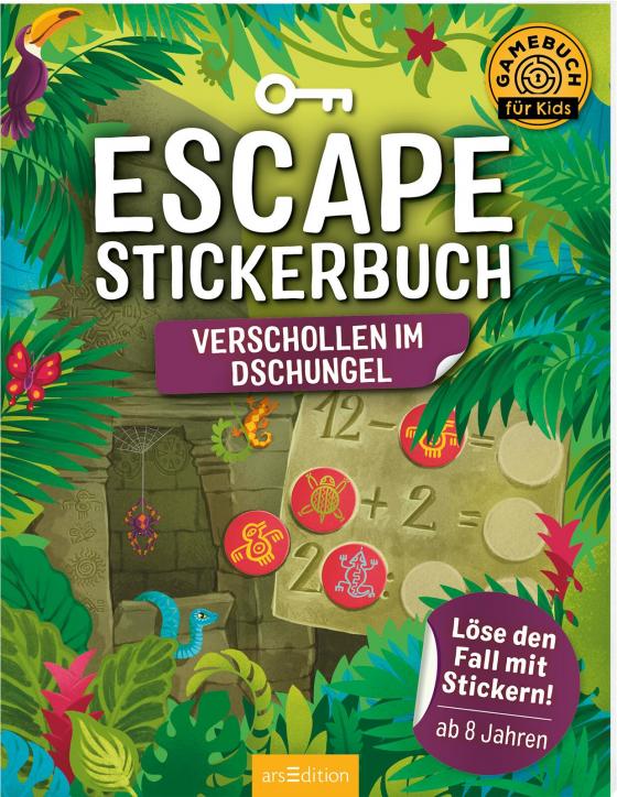 Cover-Bild Escape-Stickerbuch – Verschollen im Dschungel