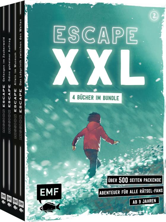 Cover-Bild Escape XXL – über 500 Seiten packende Abenteuer für alle Rätsel-Fans ab 9 Jahren (Band 2)