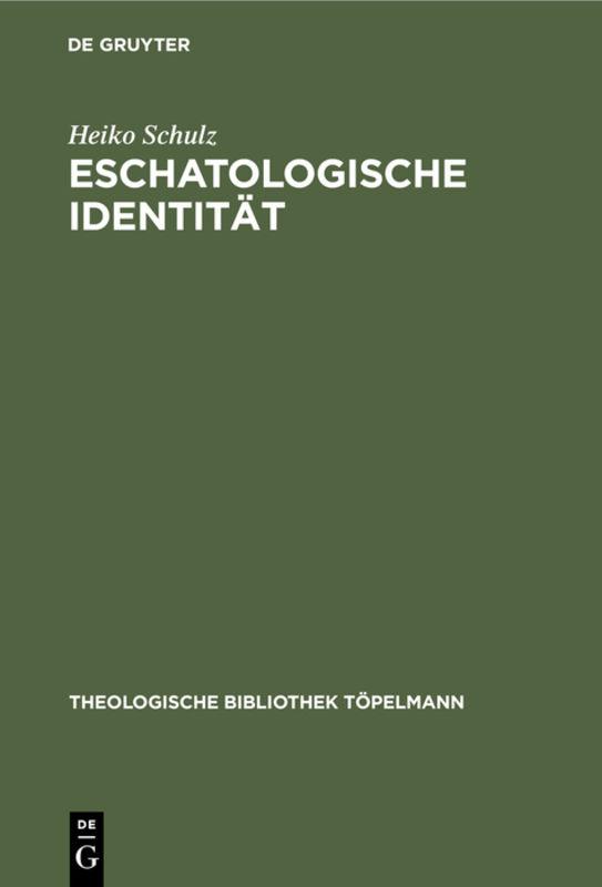 Cover-Bild Eschatologische Identität