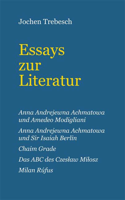 Cover-Bild Essays zur Literatur