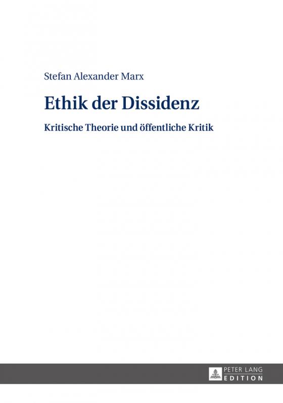 Cover-Bild Ethik der Dissidenz