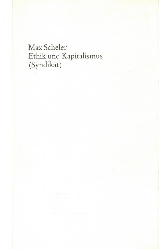 Cover-Bild Ethik und Kapitalismus