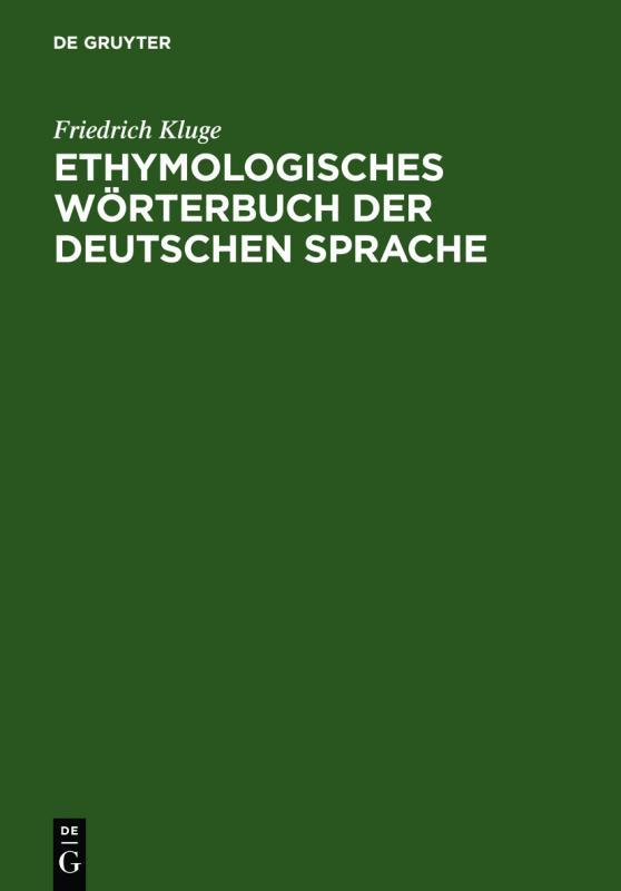 Cover-Bild Etymologisches Wörterbuch der deutschen Sprache