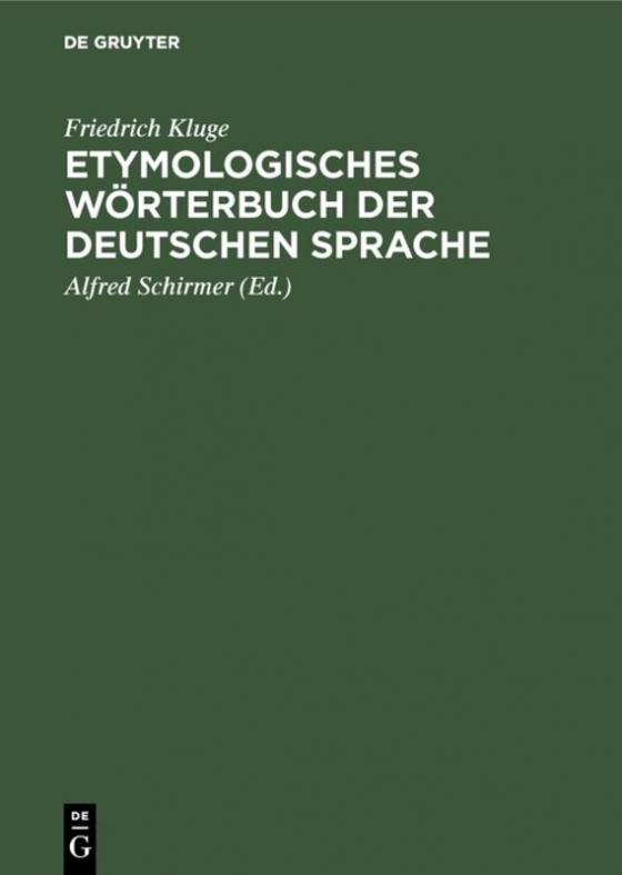 Cover-Bild Etymologisches Wörterbuch der deutschen Sprache