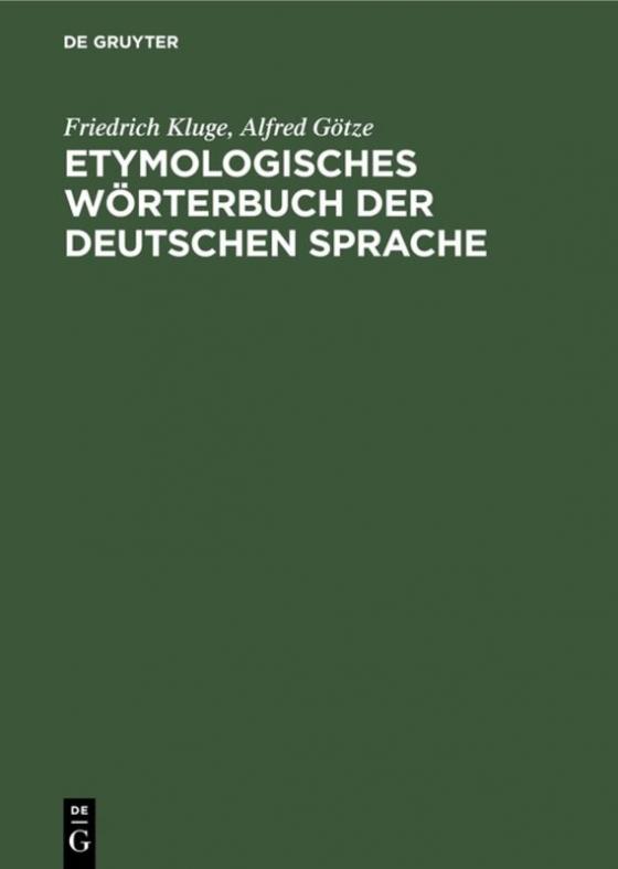 Cover-Bild Etymologisches Wörterbuch der deutschen Sprache