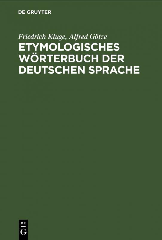 Cover-Bild Etymologisches Wörterbuch der deutschen Sprache