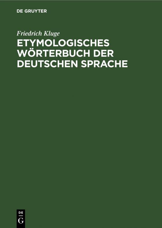 Cover-Bild Etymologisches Wörterbuch der deutschen Sprache