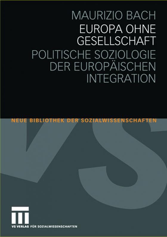 Cover-Bild Europa ohne Gesellschaft