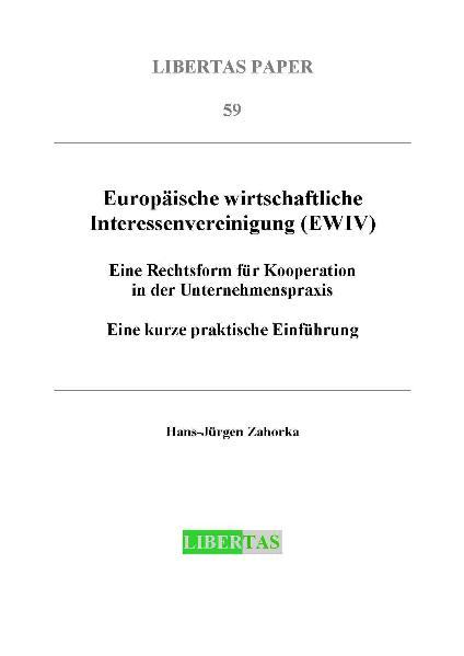 Cover-Bild Europäische wirtschaftliche Interessenvereinigung (EWIV)