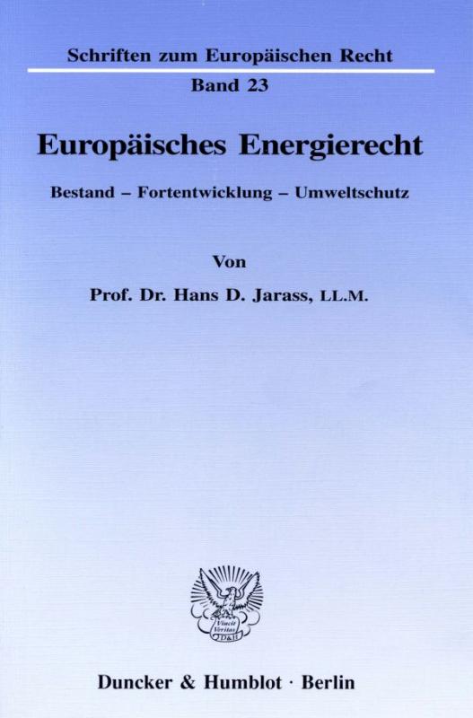 Cover-Bild Europäisches Energierecht.